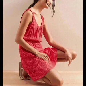 Banana Republic Petite Ruffle Fit n Flare Dress